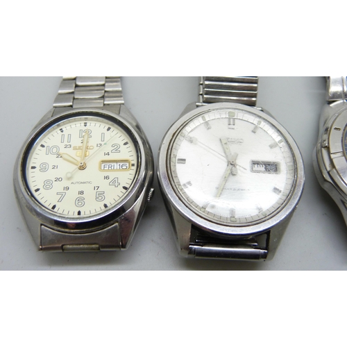 7212 - Four Seiko wristwatches