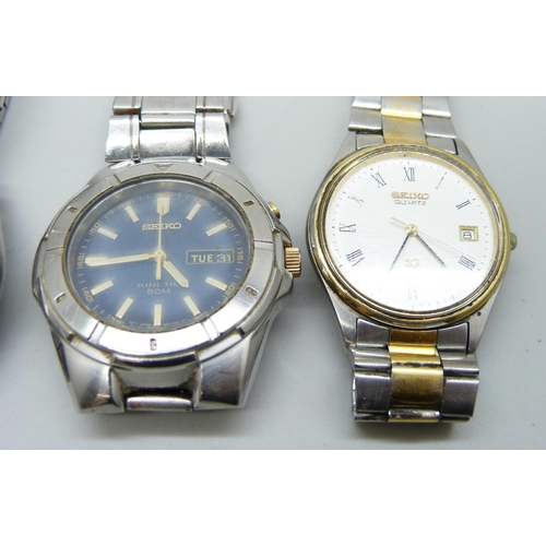 7212 - Four Seiko wristwatches