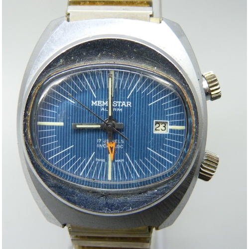 7219 - A Memostar alarm wristwatch