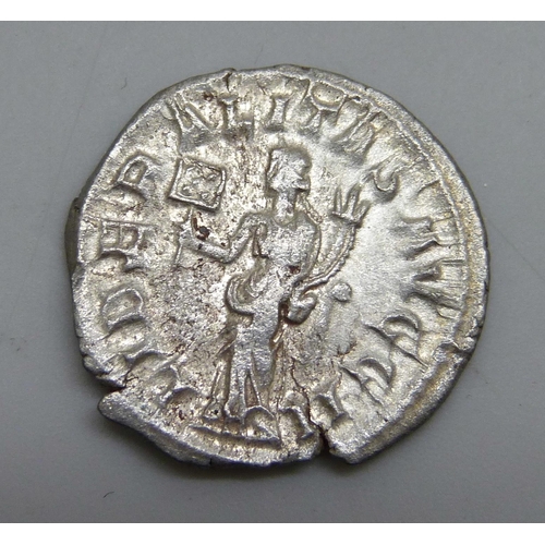 7234 - Coins; Philip (The Arab) Antoninianus (244-269AD), radiate draped bust IMP M IVL PHILIPPVS AVG, reve... 