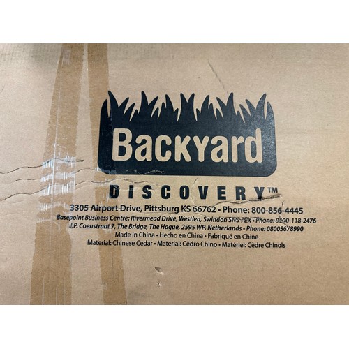 3260 - A Back Yard Discovery white sweetwater playhouse - (Incomplete), Original RRP £208.33 + Vat (4216-14... 