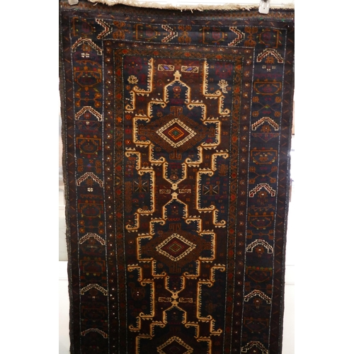 3017 - A handwoven Afghan Baluch tribal rug