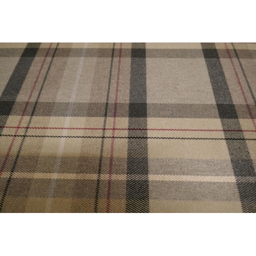 3052 - A tartan upholstered footstool