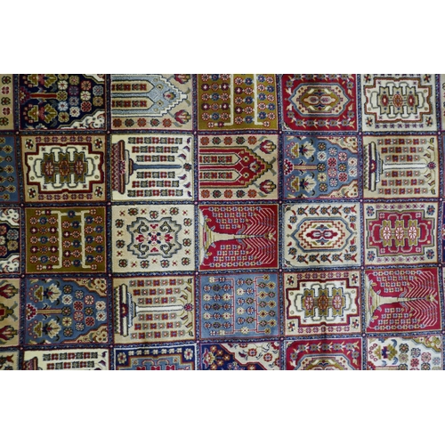 3069 - An ivory ground full pile cashmere carpet with traditional Persian pattern design