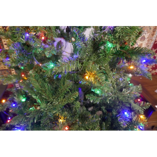 3071 - A 7ft Artificial Prelit Christmas tree