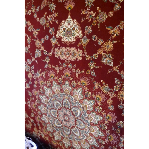 3073 - A fine woven Iranian full pile carpet with a traditional floral design, 300cm x 200cm