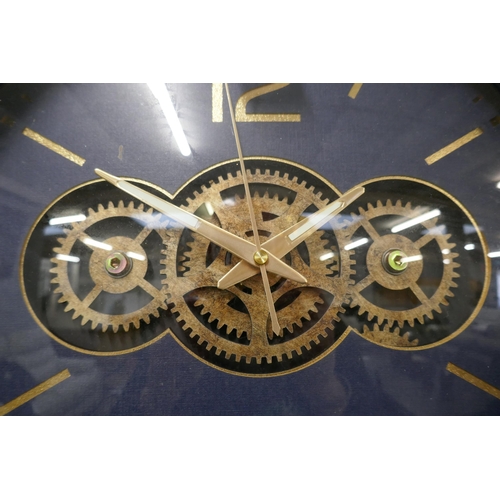 3088 - A moving gear wall hanging clock