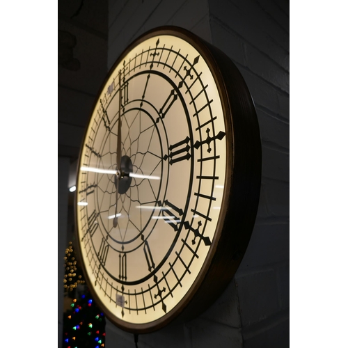 3097 - An illuminated Westminster clock