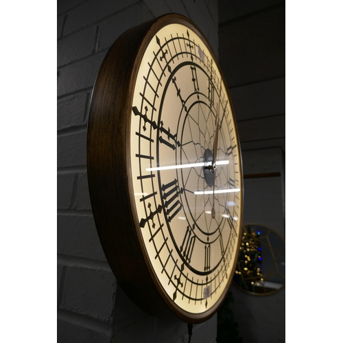 3097 - An illuminated Westminster clock