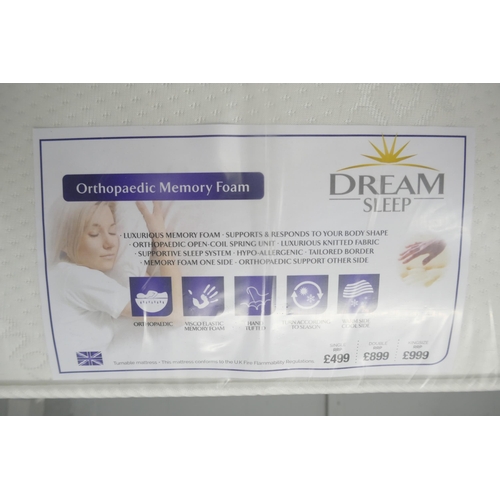 3128 - A memory foam orthopedic single mattress