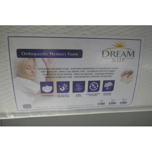 3130 - A memory foam cooltouch orthopaedic double mattress