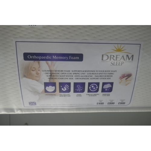 3131 - A memory foam cooltouch orthopaedic double mattress