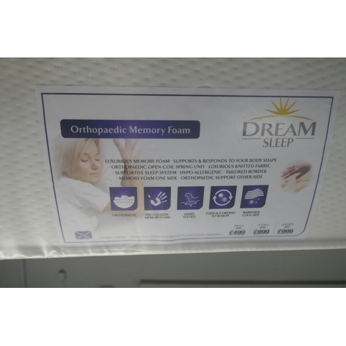 3132 - A memory foam cooltouch orthopaedic double mattress