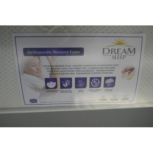 3133 - A memory foam aloe vera orthopaedic double mattress