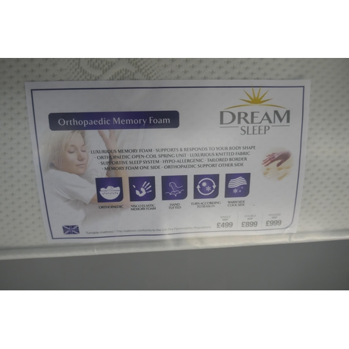 3134 - A memory foam aloe vera orthopaedic double mattress