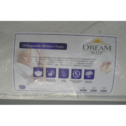 3136 - A memory foam orthopedic double mattress