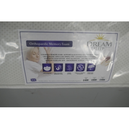 3148 - A memory foam aloe vera orthopaedic king size mattress