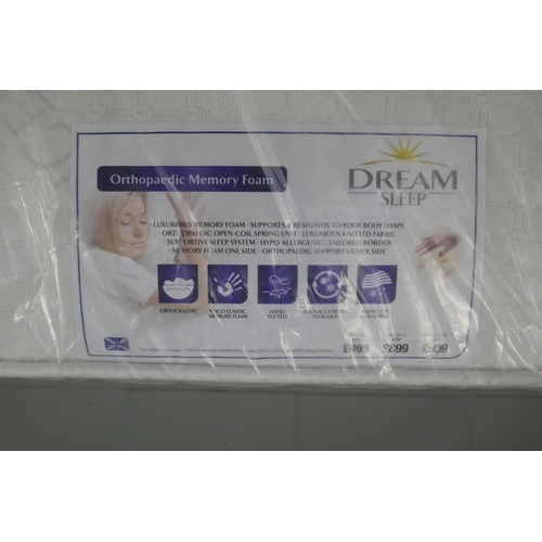 3208 - A double orthopedic memory foam mattress