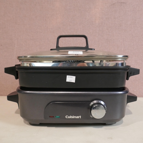 6221 - Cuisinart 3 In 1 Grill  Steam Cooker, Original RRP £112.49 + Vat  (345-325) *This lot is subject to ... 