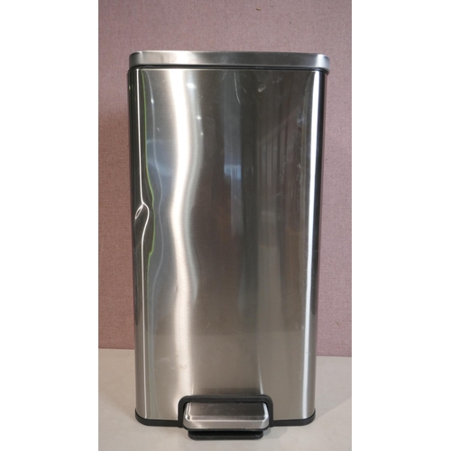 6234 - Eko 6.7L Stainless Steel Step Bin 2 Pack (345-35) *This lot is subject to Vat