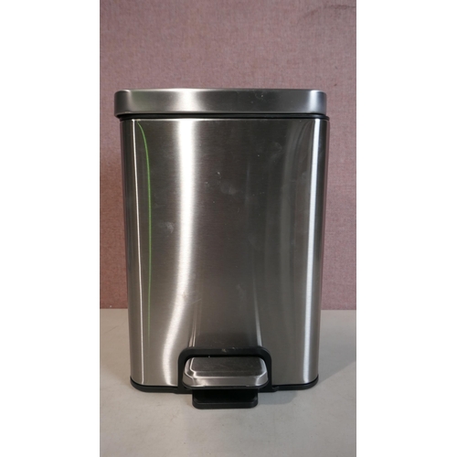 6234 - Eko 6.7L Stainless Steel Step Bin 2 Pack (345-35) *This lot is subject to Vat