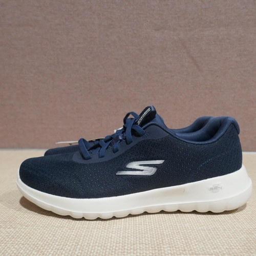 6153 - A pair of Ladies Skechers go walk joy Navy trainers with box, Size UK4 (345-755) *This lot is subjec... 