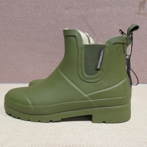 6154 - A pair of Ladies Weatherproof Ava Olive Green boots with box, Size UK6 (345-756) *This lot is subjec... 