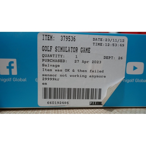 6164 - Phigolf Golf Simulator Game  (342-184) *This lot is subject to Vat