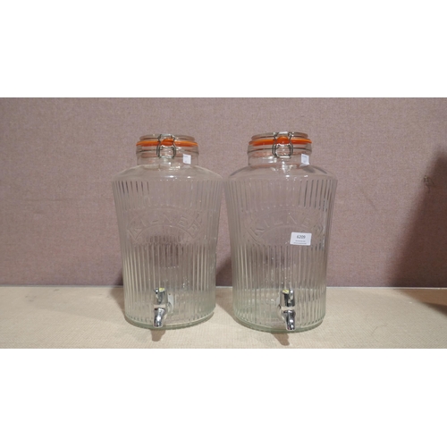 6209 - Two Kilner 8L Vintage Drink Dispensers (345-443,442) *This lot is subject to Vat