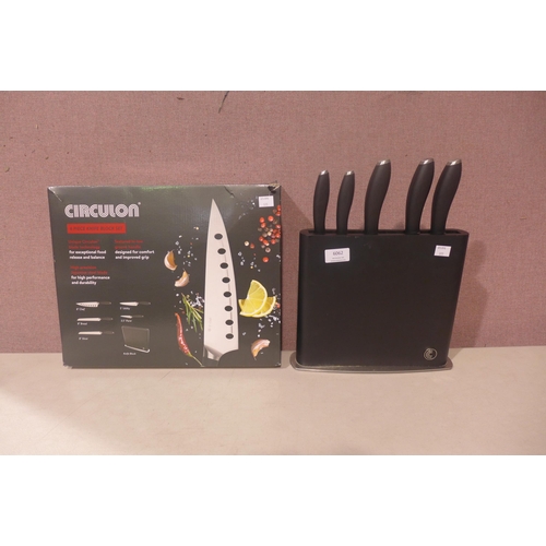 6062 - Circulon Knife Block with knives (345-575) *This lot is subject to Vat