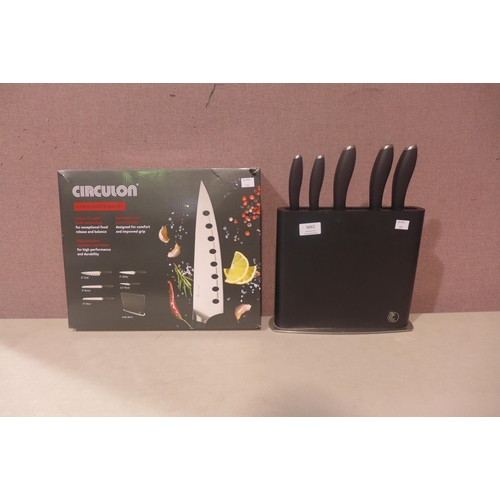 6062 - Circulon Knife Block with knives (345-575) *This lot is subject to Vat