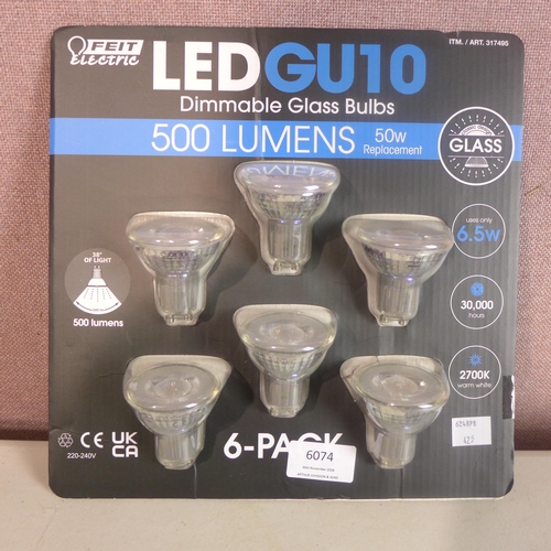 6074 - Feit Smart Led Strip Light and Feit Gu10 Glass Dimmable Bulbs (345-226,425) *This lot is subject to ... 