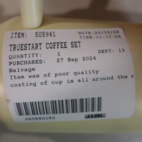 6086 - Truestart Coffee bags and a flask  (345-570) *This lot is subject to Vat