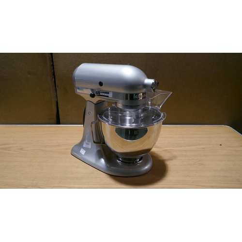 6002 - KitchenAid Mixer 4.3L with box and three attachments - This lot requires a UK adapter (342-163) *Thi... 