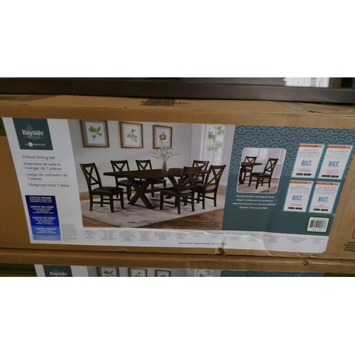 3258 - A Whalen Blakely darkwood extendable dining set - (incomplete), Original RRP £666.66 + Vat (4216A-9)... 