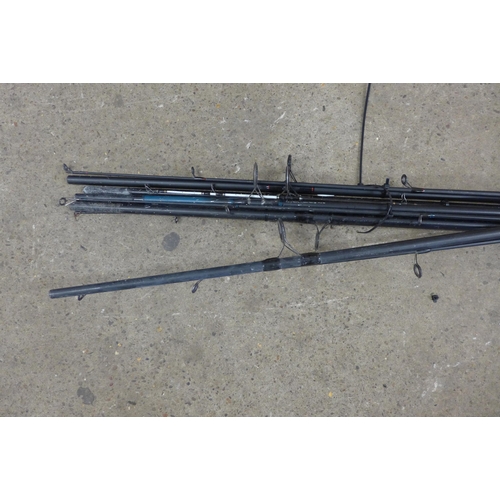 5149 - A quantity of 5 x 12 foot carp and pike fishing rods