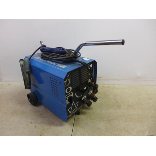 5014 - An electric Weldspares 180 welding machine and rods, brushes, gloves and mask etc.