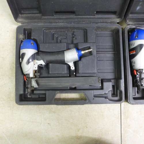 5019 - A Spot-Nails model TS3832 air nailer and a Spot-Nails model WB1650 air nailer - both in case