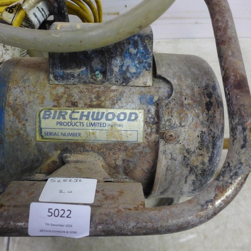 5022 - A Birchwood 110V industrial damp proofing pump