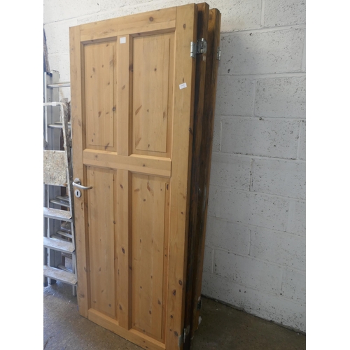 5132 - 4 pine internal doors - all measure approximately 193cm x 84cm