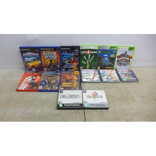 5045 - A selection of PlayStation 1 games including 4-disc edition of Final Fantasy VIII, 4-disc edition of... 