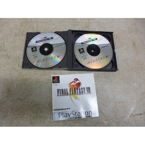 5045 - A selection of PlayStation 1 games including 4-disc edition of Final Fantasy VIII, 4-disc edition of... 