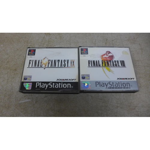 5045 - A selection of PlayStation 1 games including 4-disc edition of Final Fantasy VIII, 4-disc edition of... 