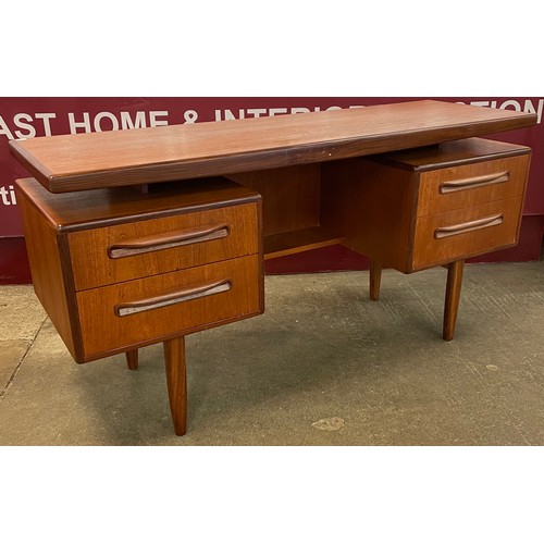 35 - A G-Plan Fresco teak floating top desk