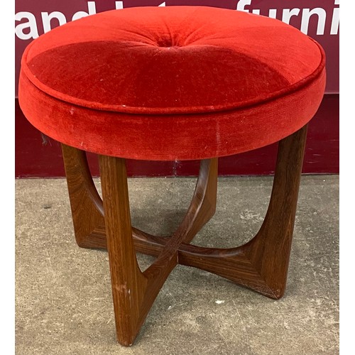 36 - A G-Plan Fresco teak circular stool