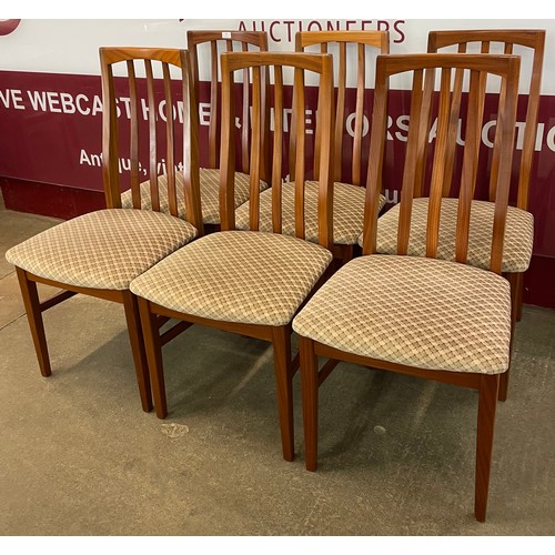 46 - A set of six William Lawrence teak dining chairs