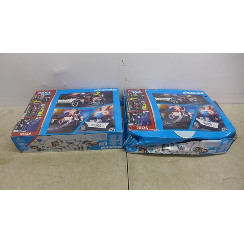 5042A - Two Playmobil police action sets - incomplete (70326)