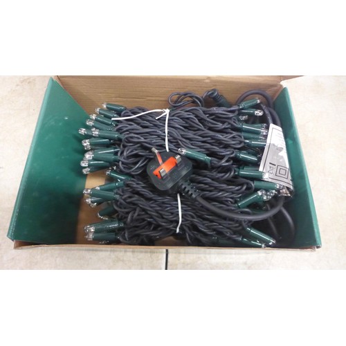 5048F - A quantity of Ice White LED string lights - boxed