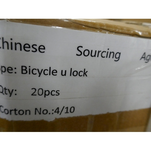 5236 - A sealed box of 20 bicycle U-locks