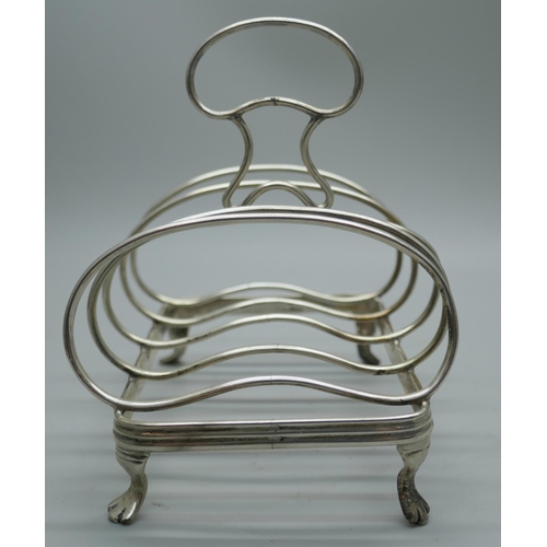 7335 - A silver toast rack, 107g